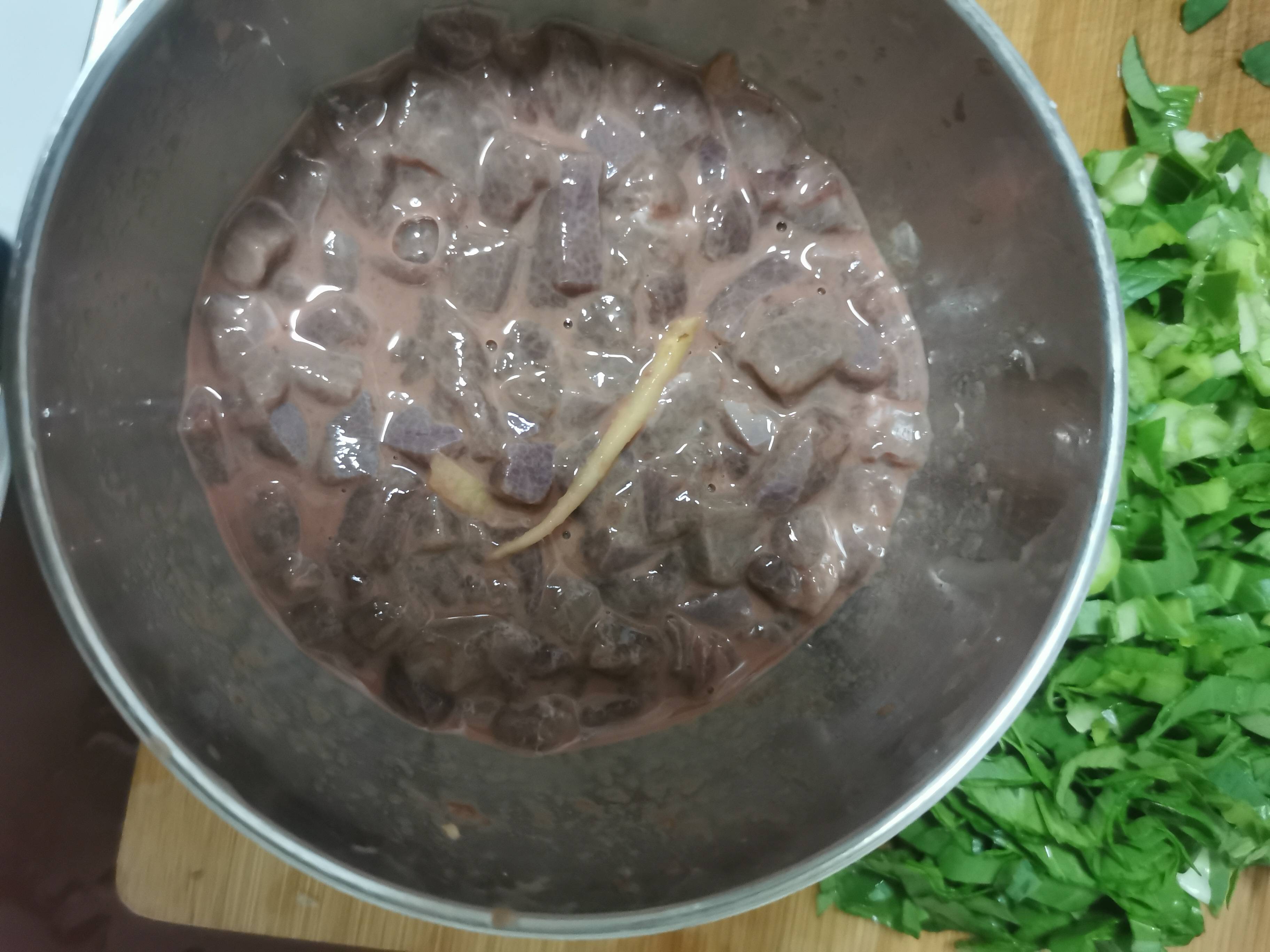 Pork Liver and Vegetable Congee recipe