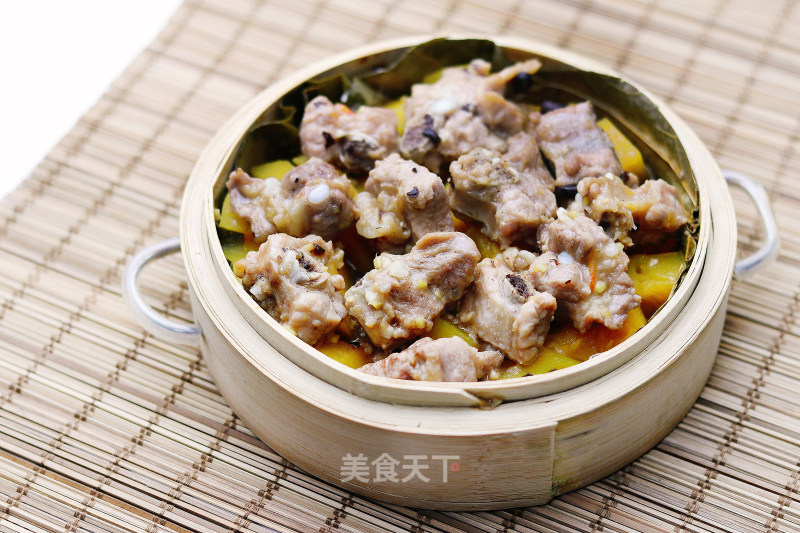 Steamed Pork Ribs with Lotus Squash recipe