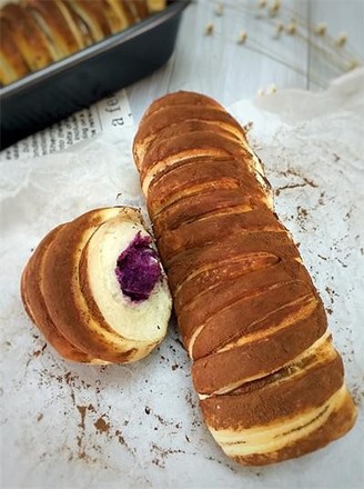 Cocoa Purple Sweet Potato Shredded Roll recipe