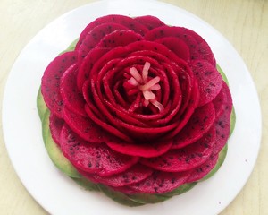 Dragon Fruit Flowers, Beautiful Fruit on A Plate recipe