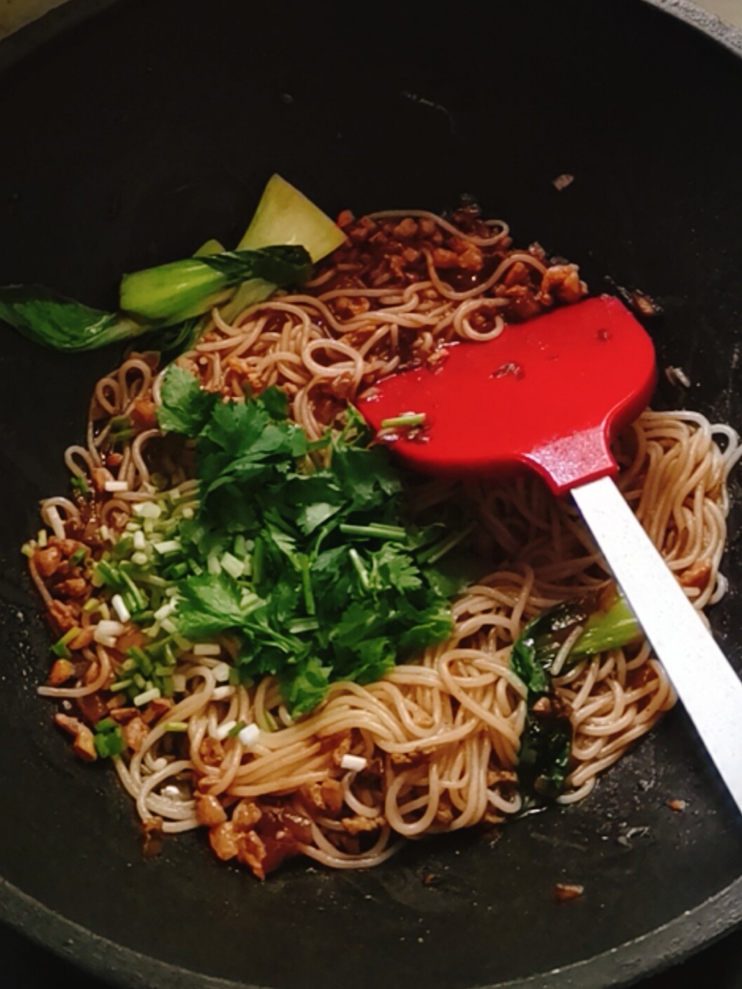 Stir-fried Rice Noodles with Minced Meat and Shrimp Paste recipe