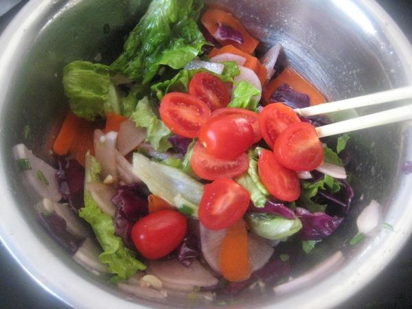 Colorful Almond Salad recipe