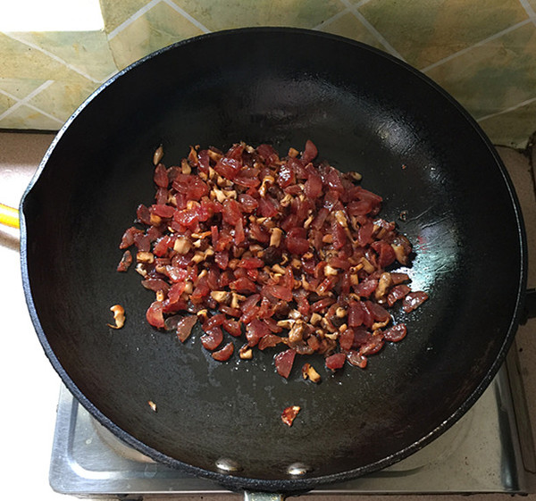 Chinese Cabbage Vermicelli Sausage Package#breakfast# recipe