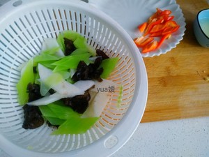Healthy Quick Hand Vegetables·fried Chinese Yam with Fungus recipe
