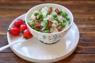 Fried Rice with Green Beans and Preserved Flavor recipe