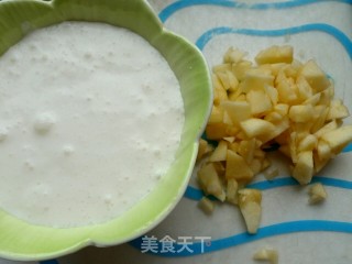 Fruity and Tender-apple Custard Pudding recipe