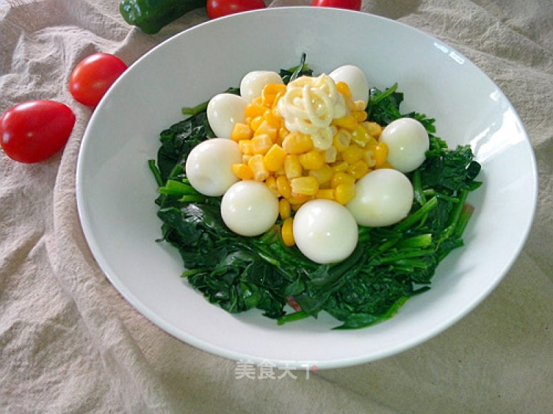 Spinach and Corn Salad recipe