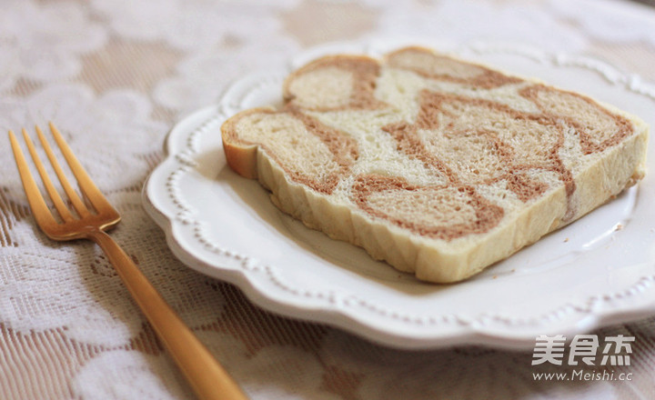 Leopard Print Toast Detailed Method Cracking recipe