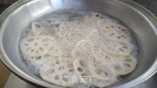 Sliced Lotus Root with Scallion Oil recipe