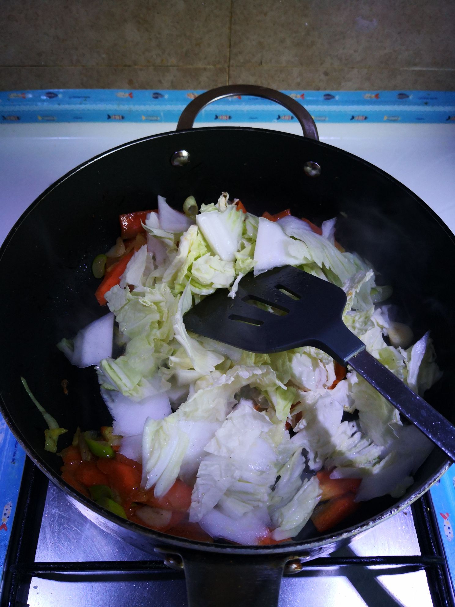 Stir-fried Chinese Cabbage with Carrots recipe