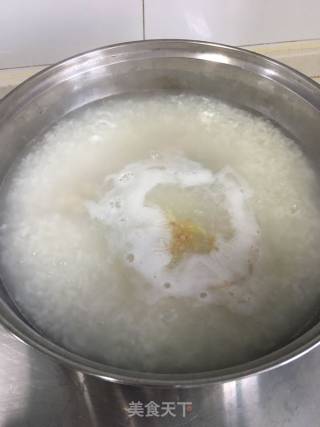 Congee with Preserved Egg and Lean Meat and Vegetables recipe