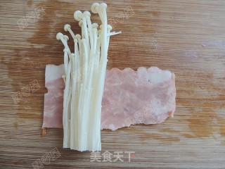 Bacon Enoki Mushroom Roll recipe
