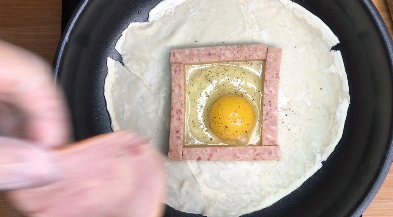 Cheese, Ham, Luncheon Meat and Egg Hand Patties, Three Minutes to Complete. recipe