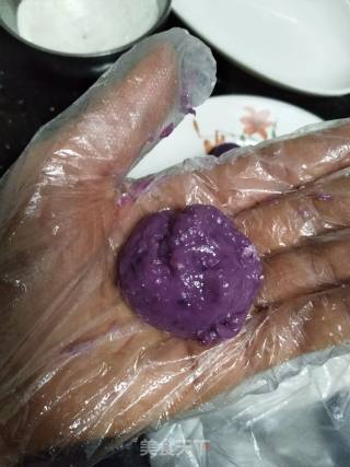 Purple Sweet Potato Coconut Ball recipe