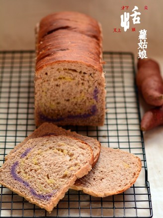 Two-color Sweet Potato Bread Changdi Baking Festival recipe