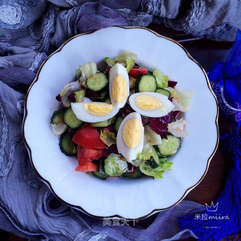 Seasonal Vegetables Mixed with Vinaigrette recipe