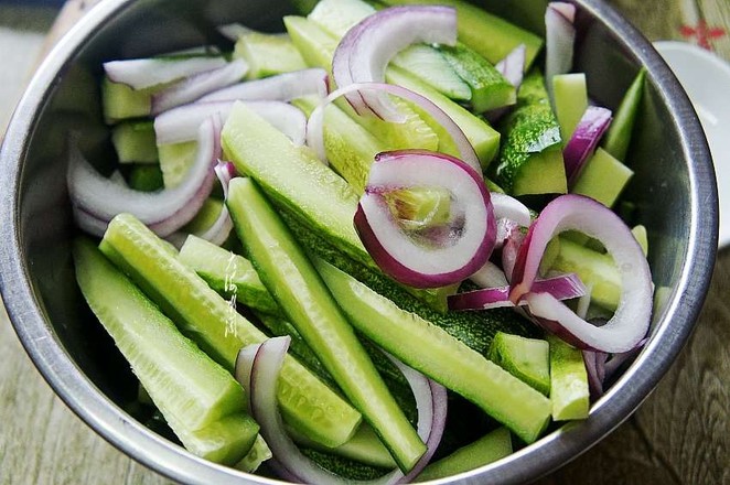 Sweet and Sour Cucumber and Cowpeas recipe