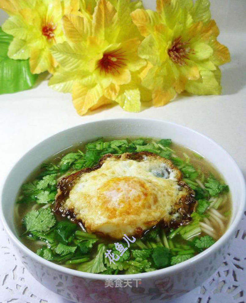 Fried Egg Cilantro Ramen recipe