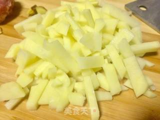 #春日美食#seaweed Minced Meat Potato Heart recipe