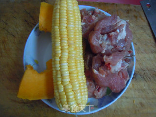 Summer Nutritional Soup---corn Pumpkin Spare Rib Soup recipe