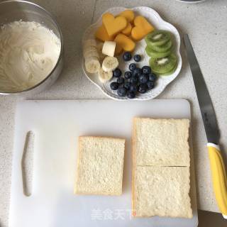Open Fruit Sandwich recipe