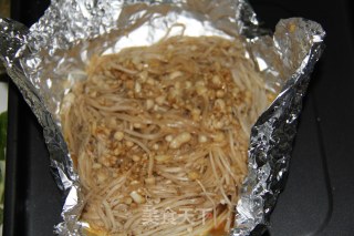 Garlic Roasted Enoki Mushroom recipe