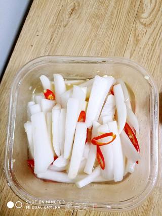 Sweet and Sour Crispy Radish recipe