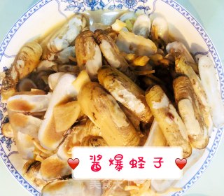 Sauce Fried Razor Clams recipe