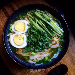 Egg Cucumber Noodle Soup recipe