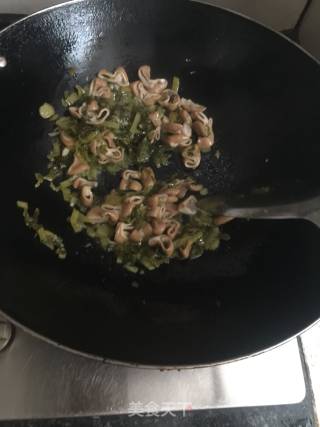 Fried Rice with Sauerkraut Pig Intestines recipe