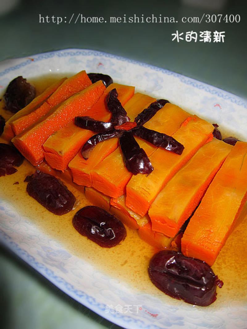 [winter Health Vegetables] Beauty and Health Classic Dishes—steamed Pumpkin with Red Dates recipe