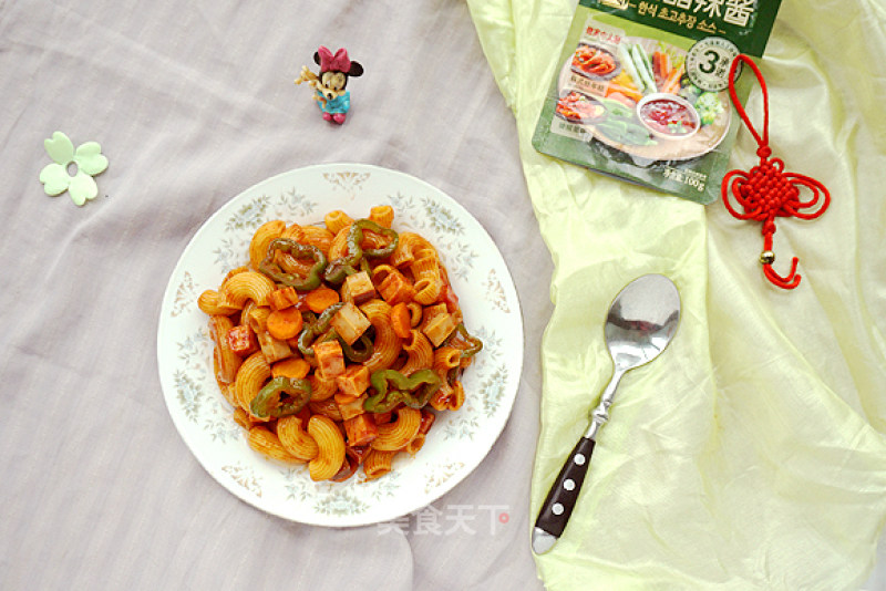 Macaroni with Sweet and Sour Sauce recipe