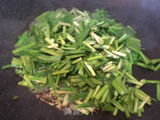 Stir-fried Lettuce with Leek recipe