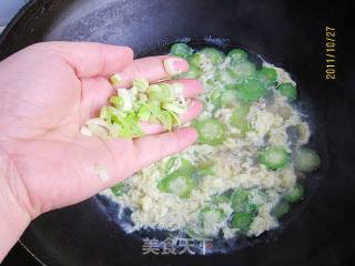 Loofah Vermicelli Egg Drop Soup recipe