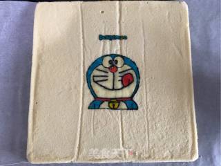 Fluff Marshmallow: Doraemon Painted Cake Roll recipe