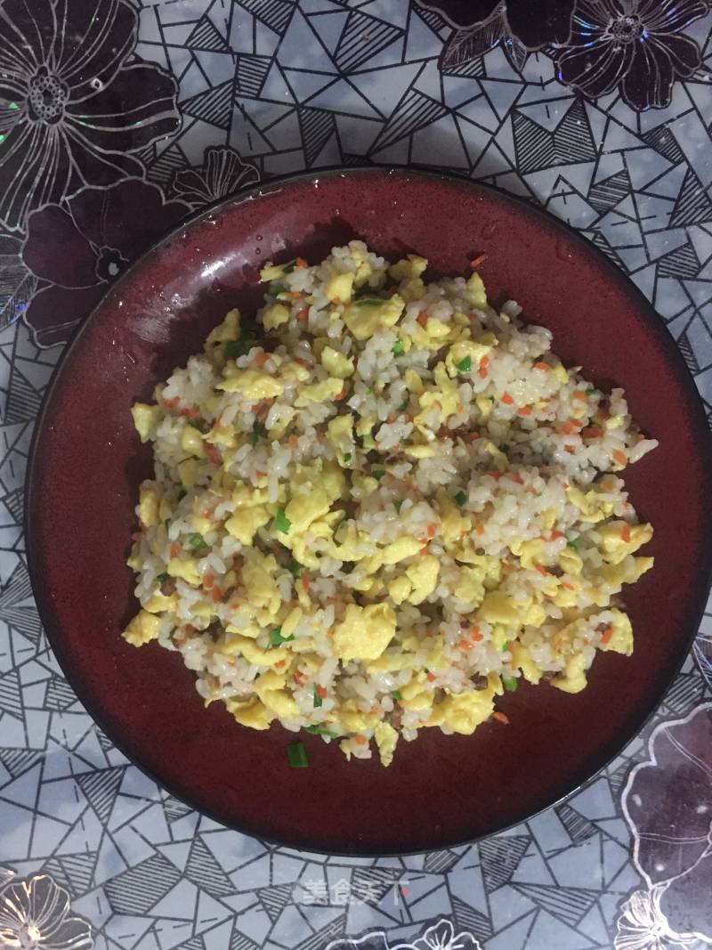Three-color Egg Fried Rice recipe
