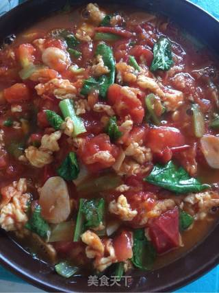 Scrambled Eggs with Tomatoes recipe