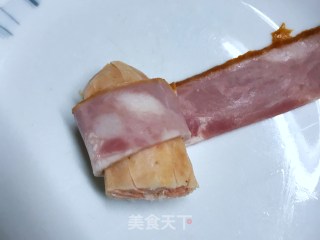 Bacon Wrapped Fish Sausage recipe