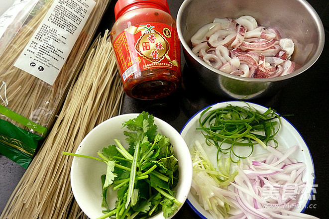 Spicy Squid Mixed with Sweet Potato Powder recipe