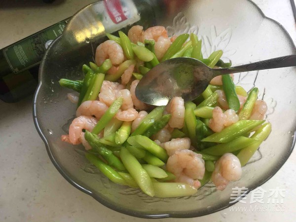 Asparagus Mixed with Shrimp recipe