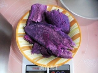 Fruit Purple Sweet Potato Cake recipe