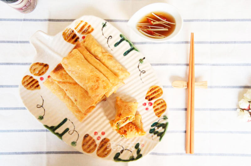 A Delicious and Not Greasy Breakfast-spring Rolls recipe