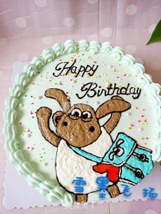 #aca音乐明星大赛#lamb Timmy Birthday Cake recipe