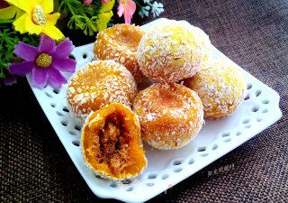 Pumpkin Floss Coconut Balls recipe