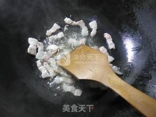 Stir-fried Pork Belly with Lettuce recipe