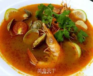 Thai Seafood Tom Yum Goong Soup that You Can Drink at Home-simple and Easy to Operate recipe