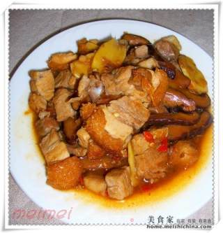 Home-cooked Dishes @@冬菇丝炒烧肉 recipe