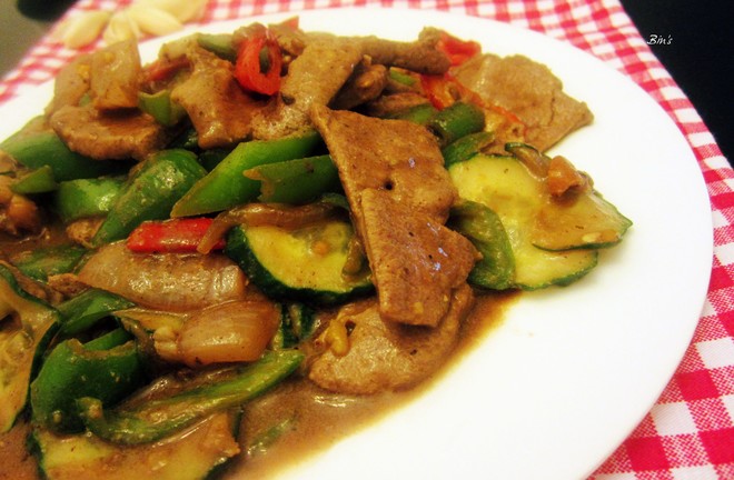 Chili and Cucumber Pork Liver recipe