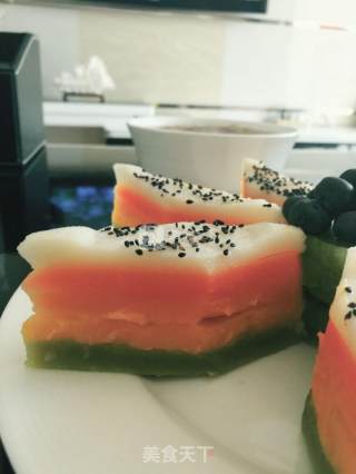 Rainbow Rice Cake recipe