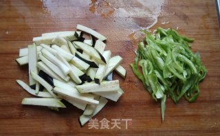 Green Pepper and Eggplant Shreds recipe